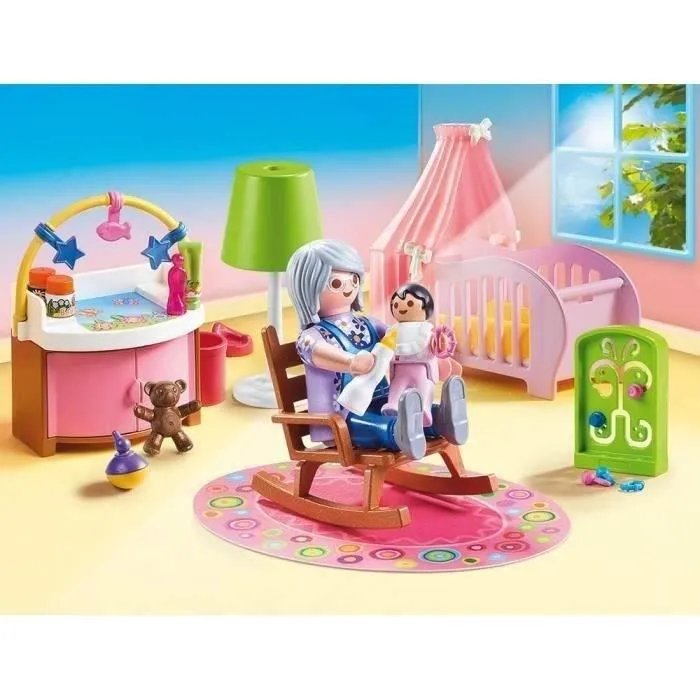 Playmobil 70210 Vivero con Cuna, Cambiador y Accesorios