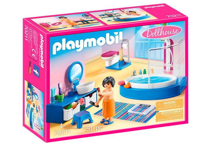 Playmobil 70211 La Maison Traditionnelle - Baño con bañera