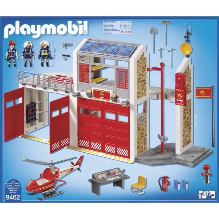 Playmobil 9462 Estación de bomberos con helicóptero City Action - Nuevo para 2019