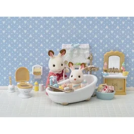 Sylvanian Families 5286 Baño Set con todo lo necesario para amueblar el baño