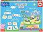 Educa Superpack 4 en 1 Peppa Pig - Juego de Asociación, Duos y 2 Puzzles, Edad 3-5 años