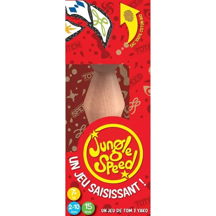 Asmodee Jungle Speed Edición Ecológica con Tótem de Madera y Bolsa de Algodón Orgánico Asmodee Jungle Speed Edición Ecológica con Tótem de Madera y Bolsa de Algodón Orgánico