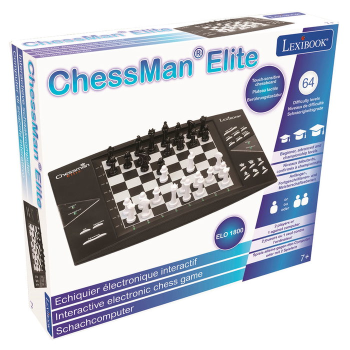 LEXIBOOK Chessman Elite Ajedrez Electrónico y Magnético con 64 Niveles de Dificultad