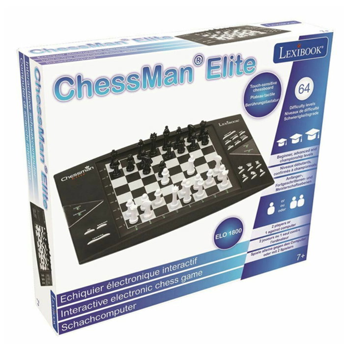 LEXIBOOK Chessman Elite Ajedrez Electrónico y Magnético con 64 Niveles de Dificultad