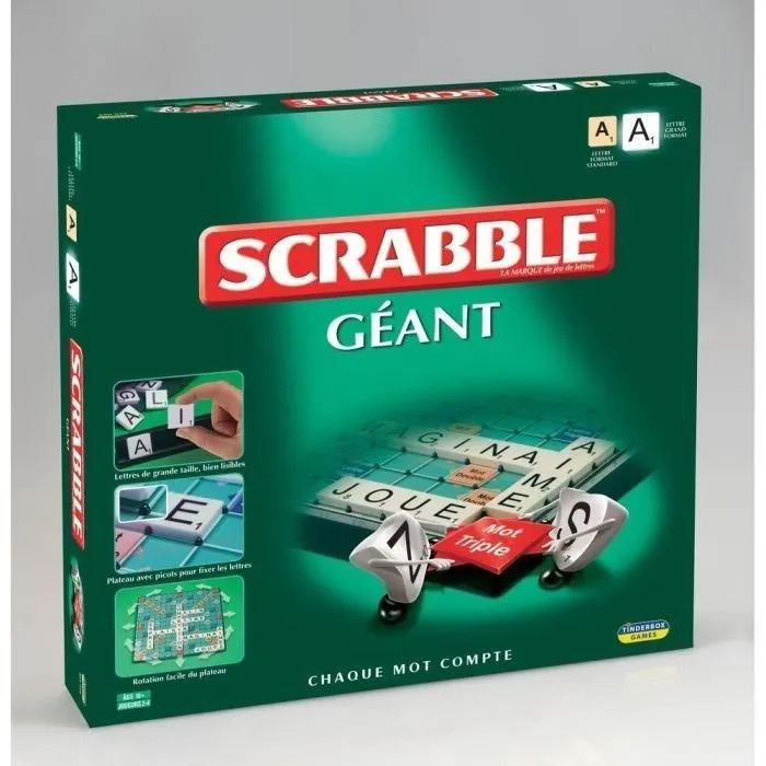 Megableu Scrabble Gigante Juego de Letras para Niños y Adultos - A Partir de 10 Años Megableu Scrabble Gigante Juego de Letras para Niños y Adultos - A Partir de 10 Años