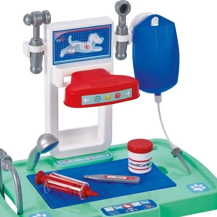 Ecoiffier Centro Veterinario con Accesorios y Escáner para Niños