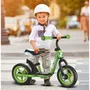SKIDS CONTROL Bicicleta de Equilibrio con Reposapiés - Verde - Ruedas 10''