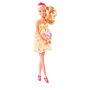 Steffi Love 5737084 Muñeca Steffi Embarazada con Vestido Dorado y Cuna