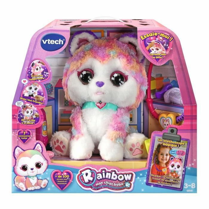 Vtech Arcoiris, Mi Cachorro Bobo - Perrito Enfermo Interactivo con Movimientos, Idioma Francés, 3-8 Años Vtech Arcoiris, Mi Cachorro Bobo - Perrito Enfermo Interactivo con Movimientos, Idioma Francés, 3-8 Años
