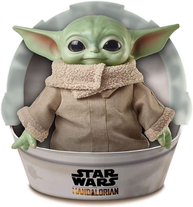 Mattel Peluche Baby Yoda Star Wars GWD85 El Niño 28cm de El Mandaloriano