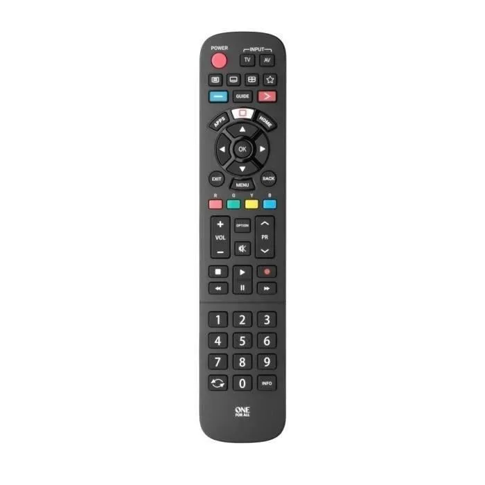One For All URC4914 Mando a Distancia Universal para TV Panasonic - Compatible con Barras de Sonido - Netflix