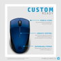HP Ratón inalámbrico 220 Azul Lumiere