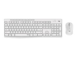 Logitech Kit Teclado y Ratón Inalámbricos MK295 Francés Blanco, Conexión 2.4 GHz, Receptor Unifying, Teclado a Prueba de Salpicaduras, Silencioso, Batería de Larga Duración