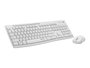 Logitech Kit Teclado y Ratón Inalámbricos MK295 Francés Blanco, Conexión 2.4 GHz, Receptor Unifying, Teclado a Prueba de Salpicaduras, Silencioso, Batería de Larga Duración