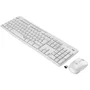 Logitech 920-009820 - Combo Teclado y Ratón MK295 Silent Wireless Inalámbrico RF AZERTY Francés Blanco, Teclado Completo 100% Silencioso con Altura Ajustable, Ratón Óptico Incluido