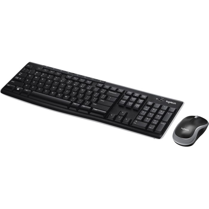 Logitech MK270 Combo Teclado y Mouse Inalámbrico 2.4GHz, Teclado Francés AZERTY con Teclado Número, 36 Meses Batería Teclado, 12 Meses Ratón, Receptor USB Nano