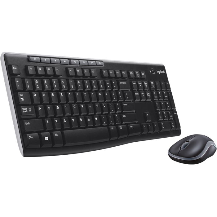 Logitech MK270 Combo Teclado y Mouse Inalámbrico 2.4GHz, Teclado Francés AZERTY con Teclado Número, 36 Meses Batería Teclado, 12 Meses Ratón, Receptor USB Nano