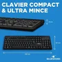 Bluestork Paquete Teclado y Mouse con Cable Óptico, Teclado Multimedia Plug and Play, Compatible con Windows