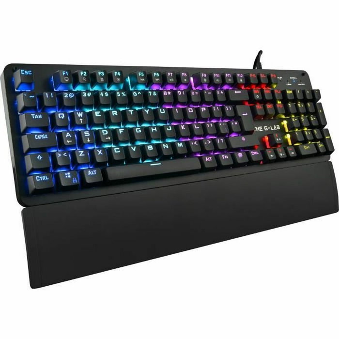 The G-Lab KEYZ CARBON Evolution Teclado mecánico retroiluminado Carbono - Switch Blues - FR