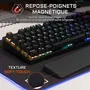 The G-Lab Keyz Rubidium Teclado Mecánico con Interruptor Rojo RGB Personalizable y Reposamuñecas para Gaming