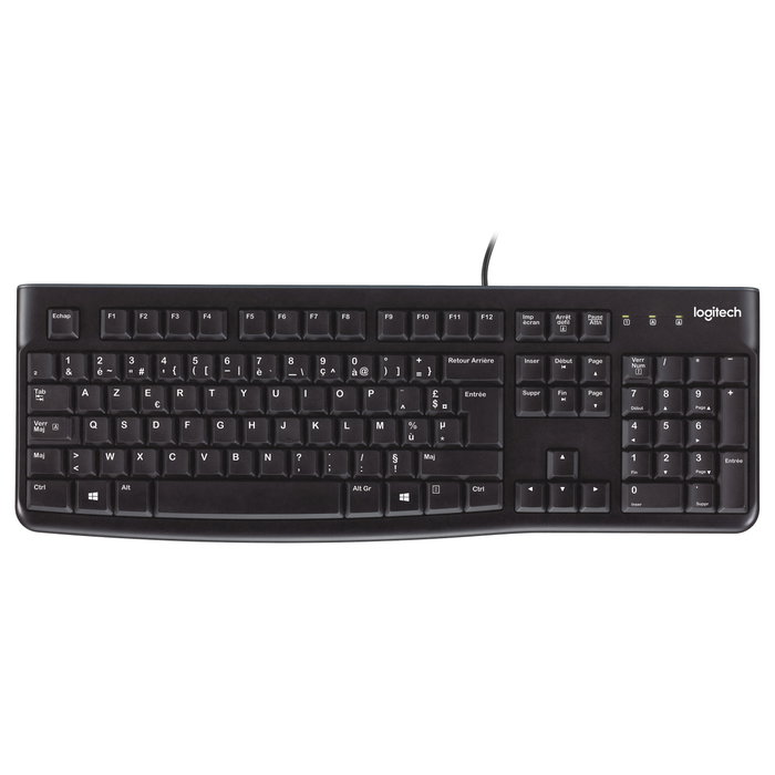 Logitech K120 Teclado USB AZERTY Francés Negro