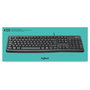 Logitech K120 Teclado USB AZERTY Francés Negro