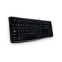 Logitech K120 Teclado USB AZERTY Francés Negro
