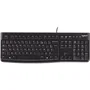 Logitech Teclado K120 Business con Cable USB QWERTY Resistente al Agua Teclas Robustas Plug and Play para PC