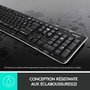 Logitech K270 Teclado Inalámbrico AZERTY Francés Negro
