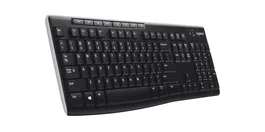 Logitech K270 Teclado Inalámbrico RF Completo (100%) AZERTY Francés para Hogar Negro, Receptor Unifying Incluido, 920-003748