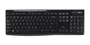 Logitech K270 Teclado Inalámbrico RF Completo (100%) AZERTY Francés para Hogar Negro, Receptor Unifying Incluido, 920-003748