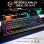 The G-Lab KEYZ TUNGSTEN Teclado Inalámbrico para Juegos, Compatible PC y Playstation, Diseño AZERTY Francés