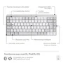 Logitech MX Keys Mini Teclado Inalambrico Compacto Retroiluminado para MAC, iOS, Windows, Linux, Android
