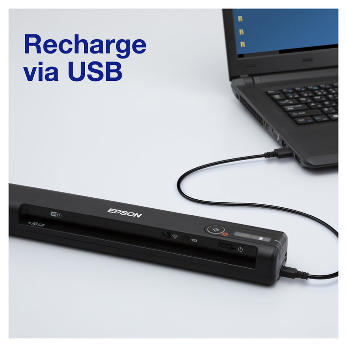 Epson WorkForce ES-60W Escáner Portátil Inalámbrico Negro