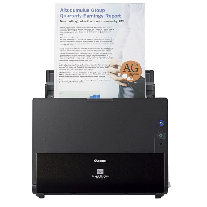 Canon imageFORMULA DR-C225 II Escáner de Documentos 25 ppm Negro