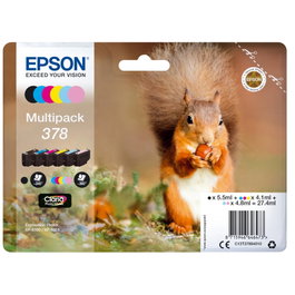 Epson Multipack 378 Claria Photo HD 6 Colores (C13T37884010) Original