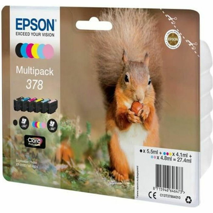 Epson Multipack 378 Claria Photo HD 6 Colores (C13T37884010) Original Epson Multipack 378 Claria Photo HD 6 Colores (C13T37884010) Original
