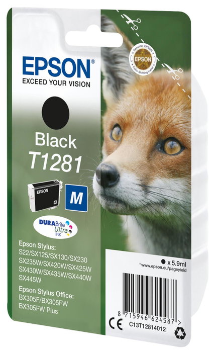 Epson T1281 Cartucho Negro Original DURABrite Ultra