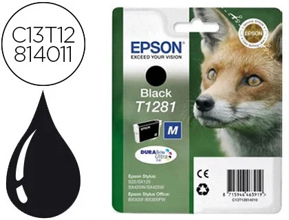 Epson T1281 Cartucho Negro Original DURABrite Ultra