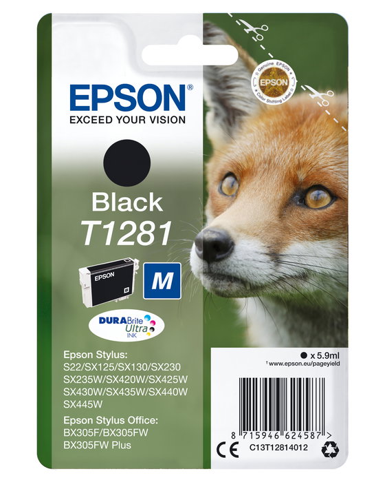 Epson Stylus S22/SX125/ SX420W/425W, Office BX305F Cartucho Negro Epson Stylus S22/SX125/ SX420W/425W, Office BX305F Cartucho Negro