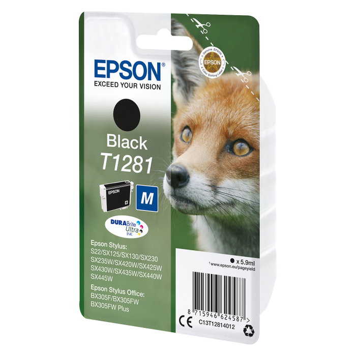 Epson T1281 Cartucho Negro Original DURABrite Ultra