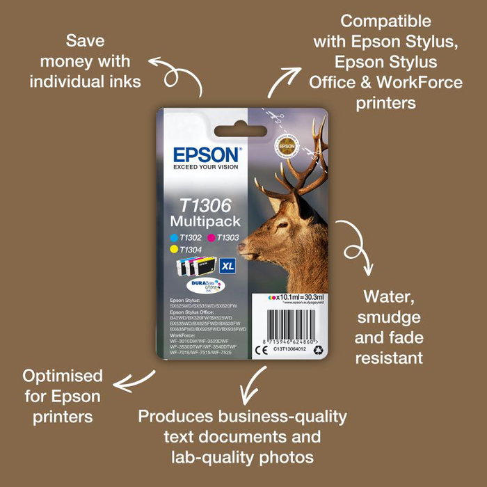 Epson T1301 Cartucho de Tinta Negro XL Epson T1301 Cartucho de Tinta Negro XL