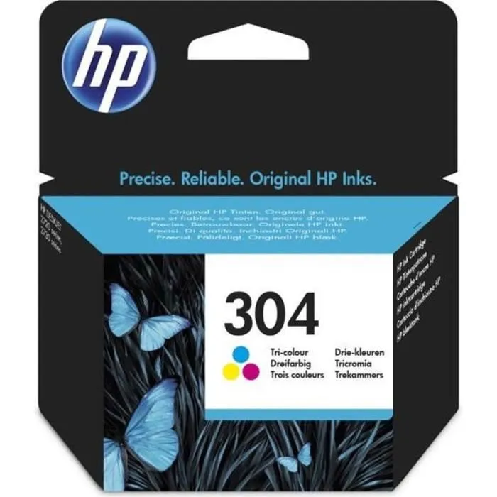 HP Cartucho de tinta 304 Tricolor N9K05AE