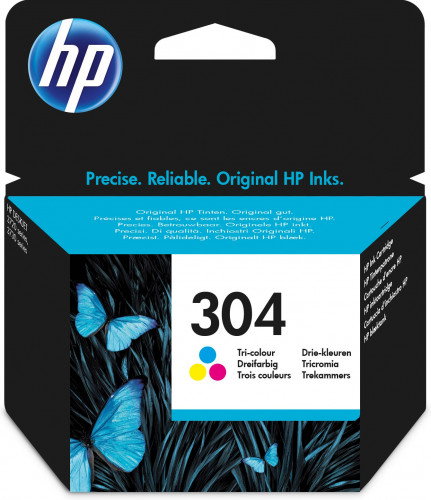 HP Cartucho de tinta 304 Tricolor N9K05AE