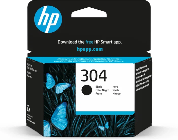 HP Cartucho de tinta 304 Negro N9K06AE Estándar HP Cartucho de tinta 304 Negro N9K06AE Estándar