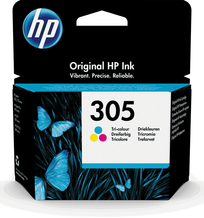 HP Cartucho de tinta tricolor original 305 (3YM60AE) standard