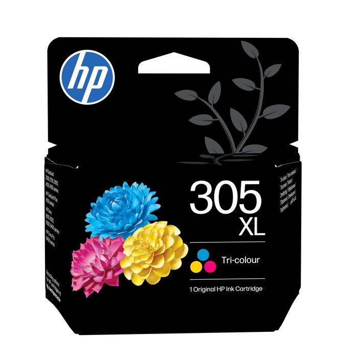 HP 305XL Cartucho de tinta tricolor original de alto rendimiento (3YM63AE)​
