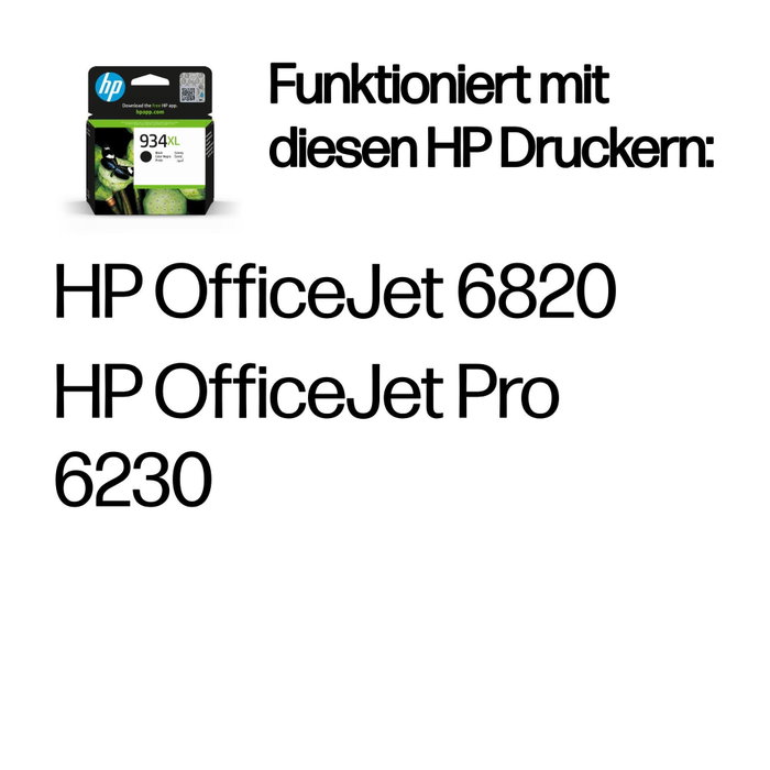 HP 934XL Cartucho de tinta original negro de alta capacidad