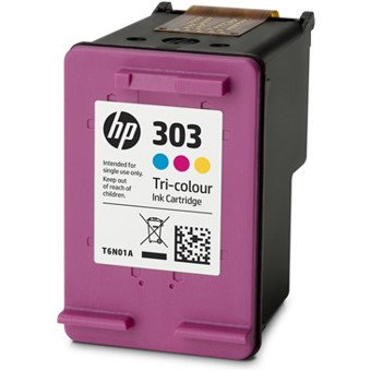 HP Cartucho de Tinta Original 303 Tricolor (T6N01AE)