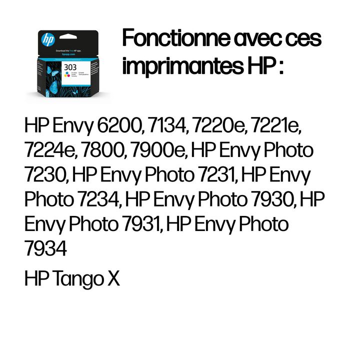 HP 303 Cartucho de Tinta Original Tricolor
